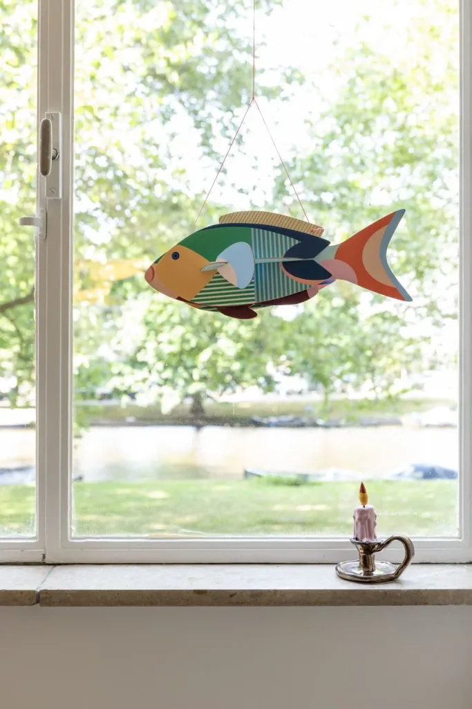 Studio ROOF Knutselpakket, 3D wandobject, 3D decoratie - Luna Fisch