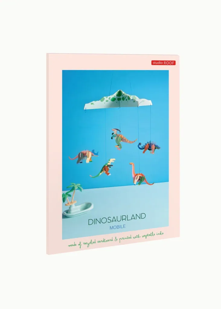 Studio ROOF Knutselset, 3D wandobject, babymobiel - Dinosaurierland