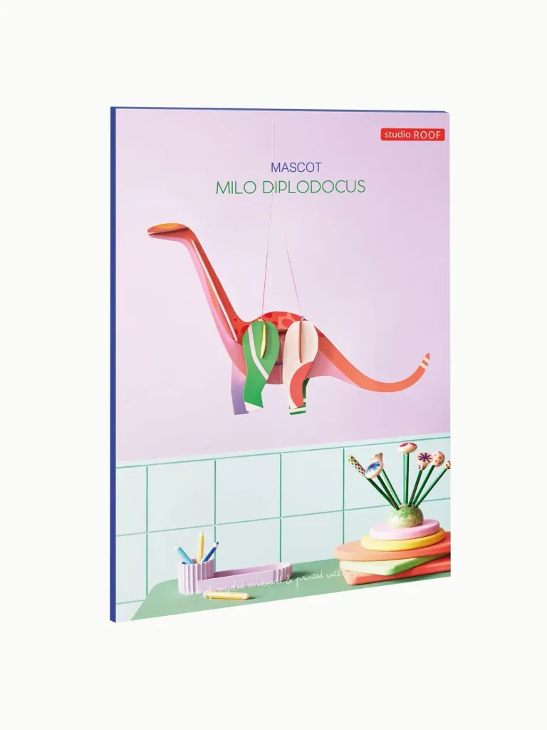 Studio ROOF Knutselset - 3D wanddecoratie Milo Diplodocus