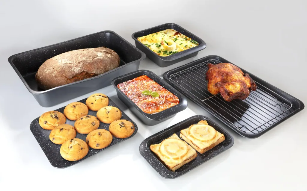 Baking pan set, 7 pieces