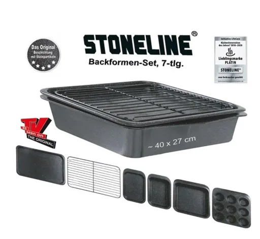 Baking pan set, 7 pieces