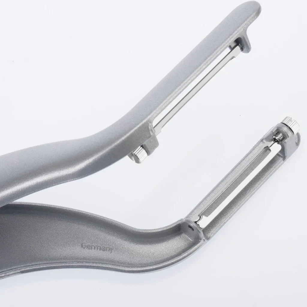 Double vegetable peeler, asparagus peeler, “Peel Star Alu”
