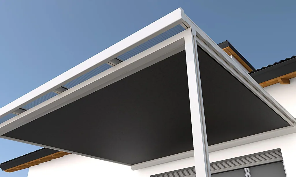St. Tropez under-roof awning, 4 x 4 m, white, fabric 314638