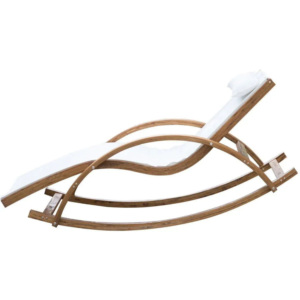 Swinging lounger for the garden