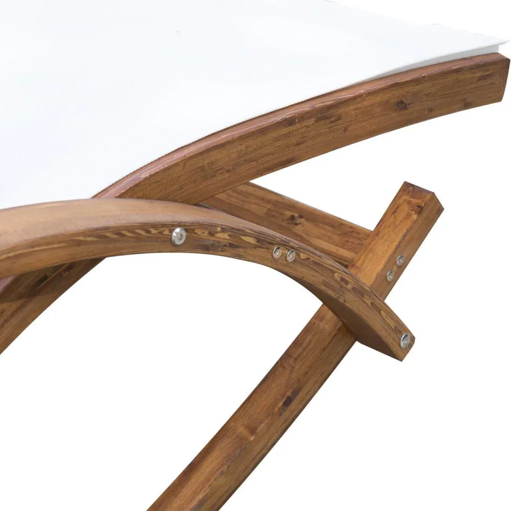 Swinging lounger for the garden
