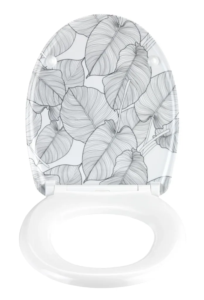Toilet seat Duroplast Samoa, quick-release fastener made of stainless steel, antibacterial Duroplast