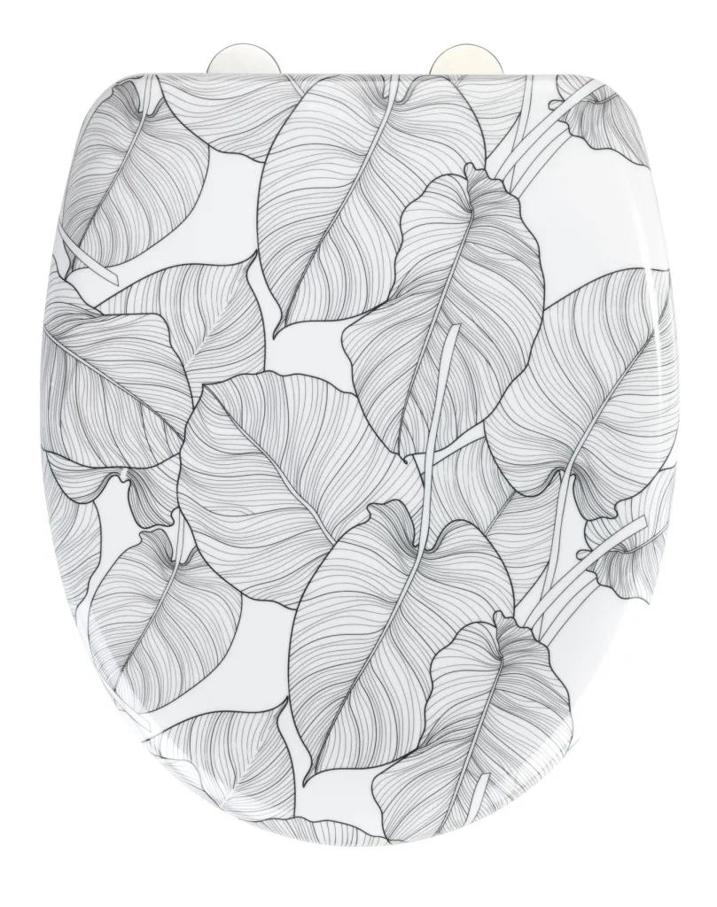 Toilet seat Duroplast Samoa, quick-release fastener made of stainless steel, antibacterial Duroplast