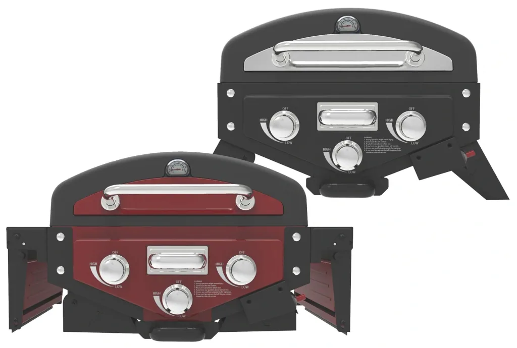 Table gas grill smoker "DALLAS" in various colors