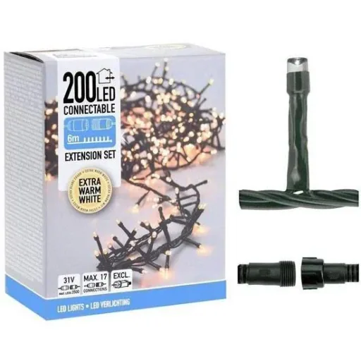 Christmas lights - Linkable - 200 LED - 6 meters - Warm white