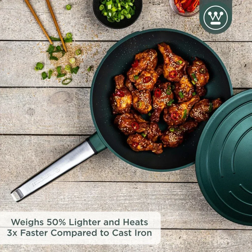 Performance Series Wok Pan - Wok with Lid - 28 cm - Green