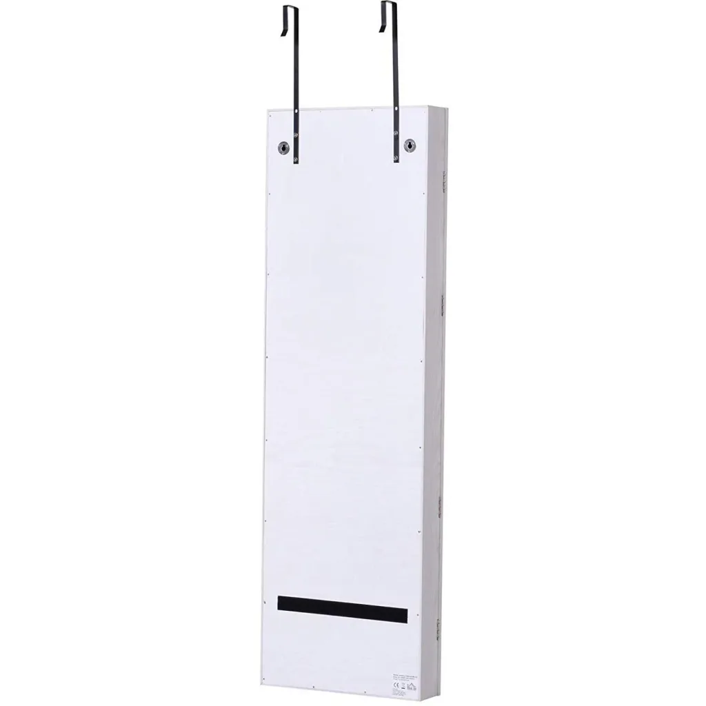LED jewelry cabinet with mirror