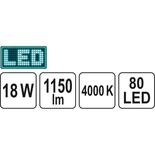 LED ceiling light - 18W - 30x30cm