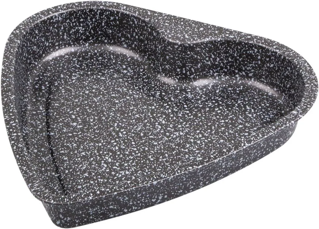 Heart baking pan Granito with book sheet cake