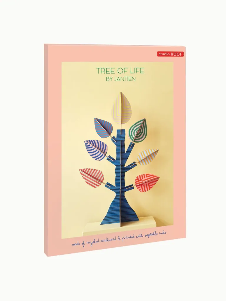 Studio ROOF Muurdecoratie, knutselpakket, 3D wandobject – Tree of Life by Jantien
