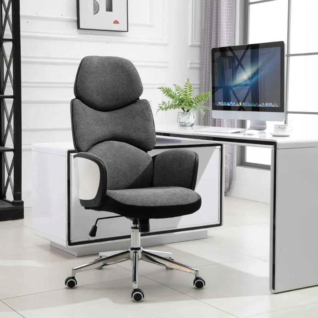 Swivel chair, dark grey