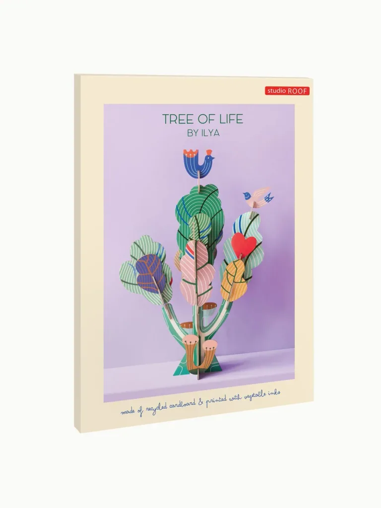 Studio ROOF wanddecoratie, knutselpakket, 3D wandobject - Tree of Life by Ilya