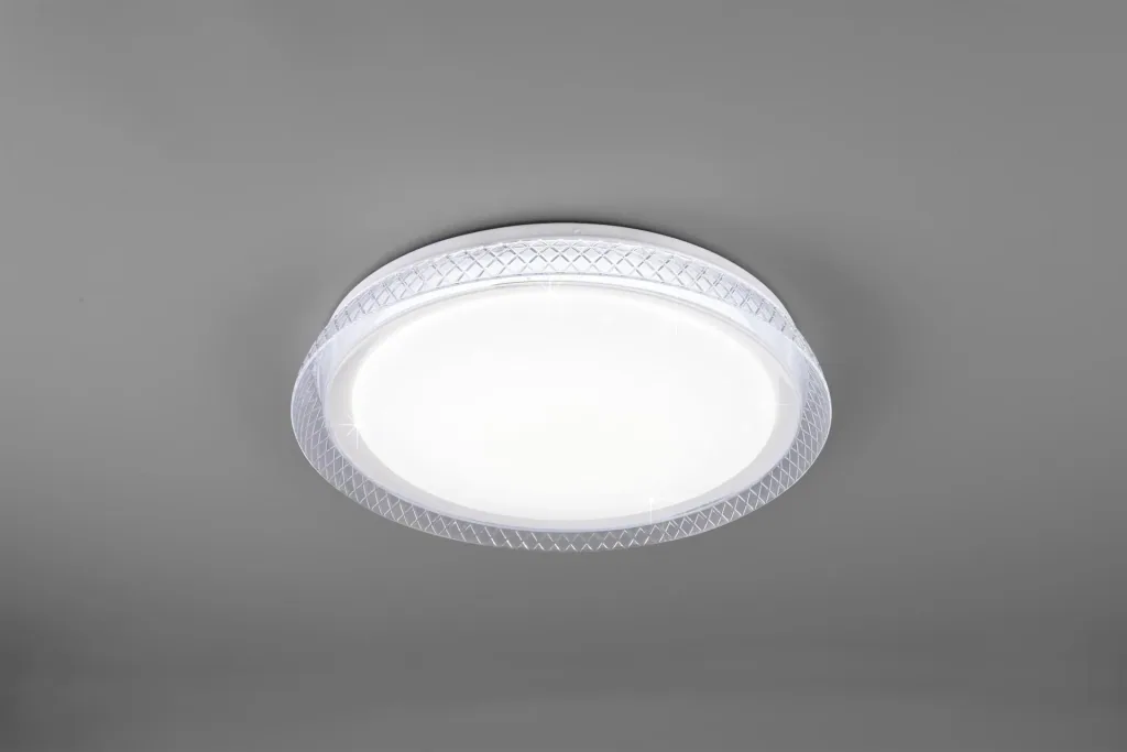 LED ceiling light HERACLES, 18 W, 1800 lm, dimmable including remote control, Starlight Cover