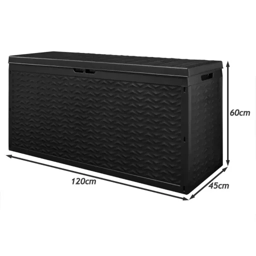 Storage box Cargo Anthracite 120x45x60cm with wheels