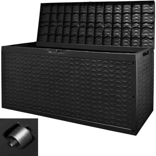 Storage box Cargo Anthracite 120x45x60cm with wheels