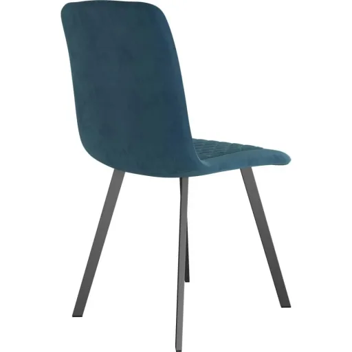 Dining chairs 2 pieces blue velvet