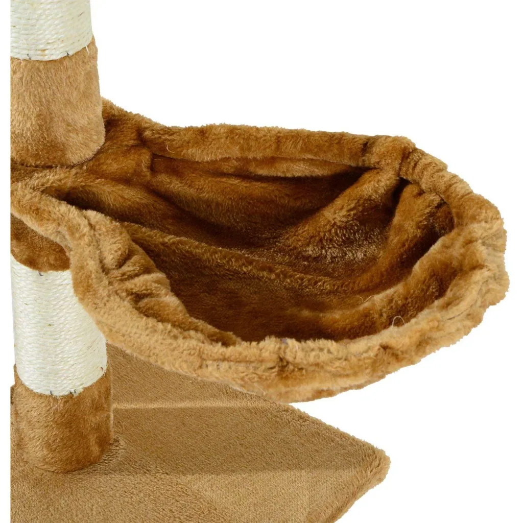 Scratching post, cat tree, climbing tree, cat bed, play tree, brown
