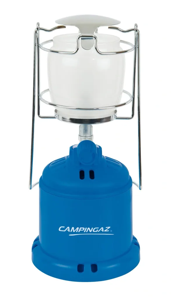 Camping 206 L, traditional gas lamp for cartridges with plastic bell