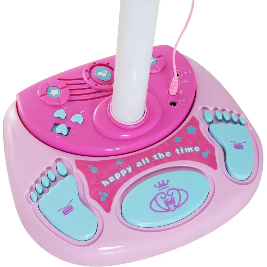 Children's stand microphone karaoke pink