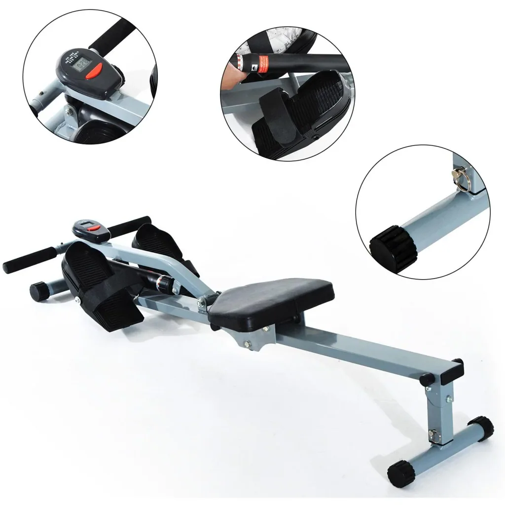 Instant rowing machine with LCD display for training data | Indoor | for at least 10 minutes per day