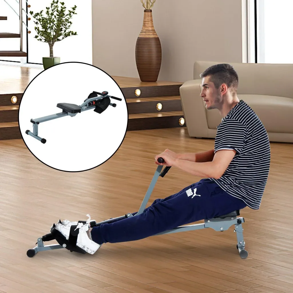 Instant rowing machine with LCD display for training data | Indoor | for at least 10 minutes per day