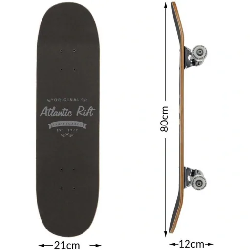 Skateboard - ABEC 9 Stock - PU Shock Absorber + PU Wheels - Natural