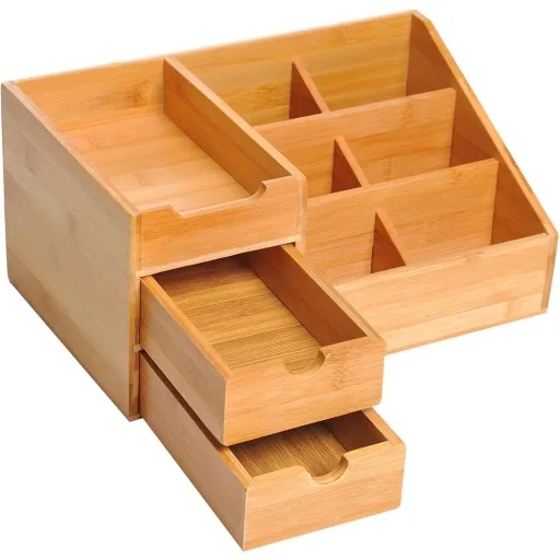 Desk organizer with 2 drawers