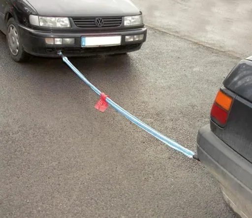 Tow rope, elastic