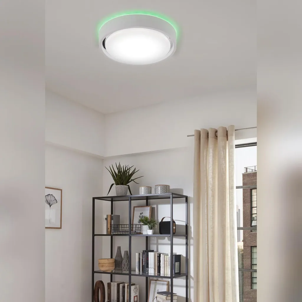 LED ceiling light, round, Ø 36 cm, CCT, motion sensor, 30 watts, white