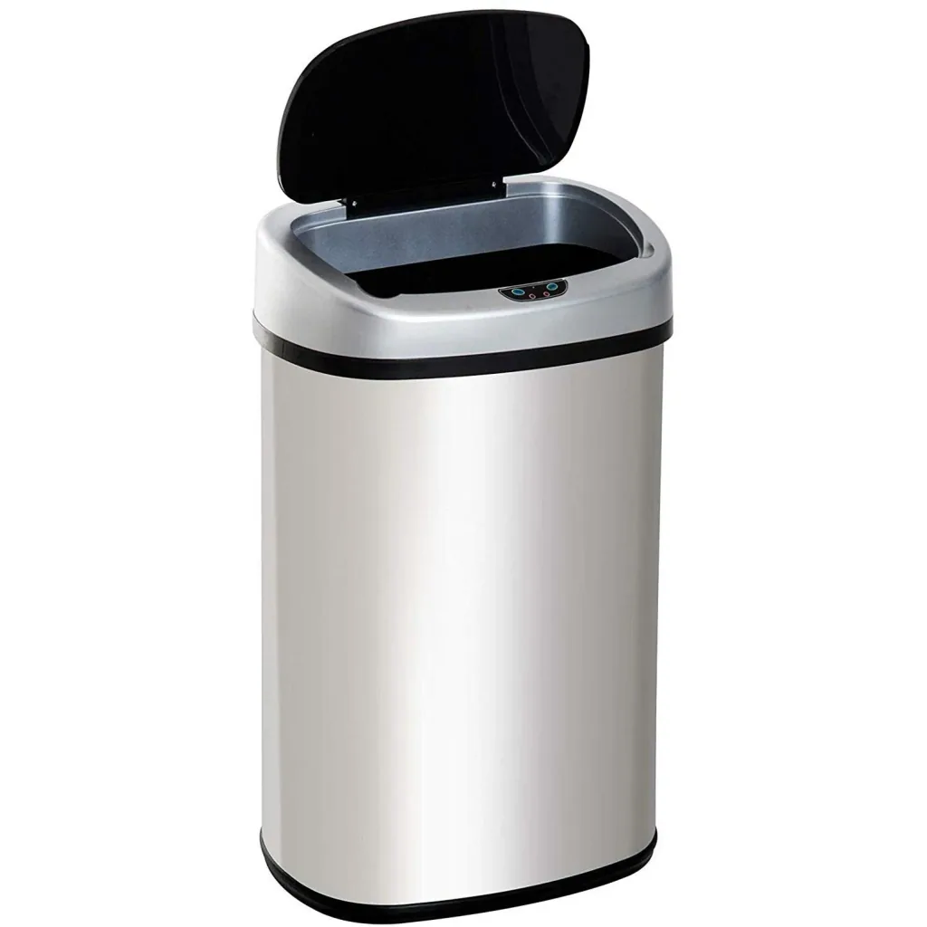 Automatic trash can with infrared sensor 48L silver