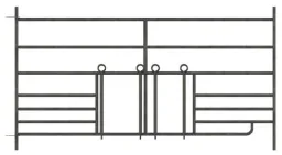 Sheep panel 1.83 meters with 2 lamb hatches