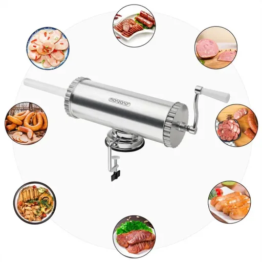 Sausage filler - Vertical - incl. 4 attachments - 2.5 kg capacity