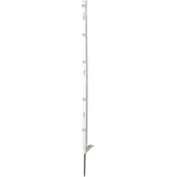 Classic plastic pole 105 cm, single-stage, white (5 pieces)