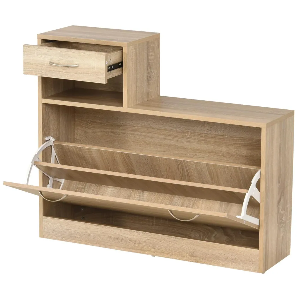3-in-1 wardrobe set, wardrobe with shoe cabinet and wall mirror