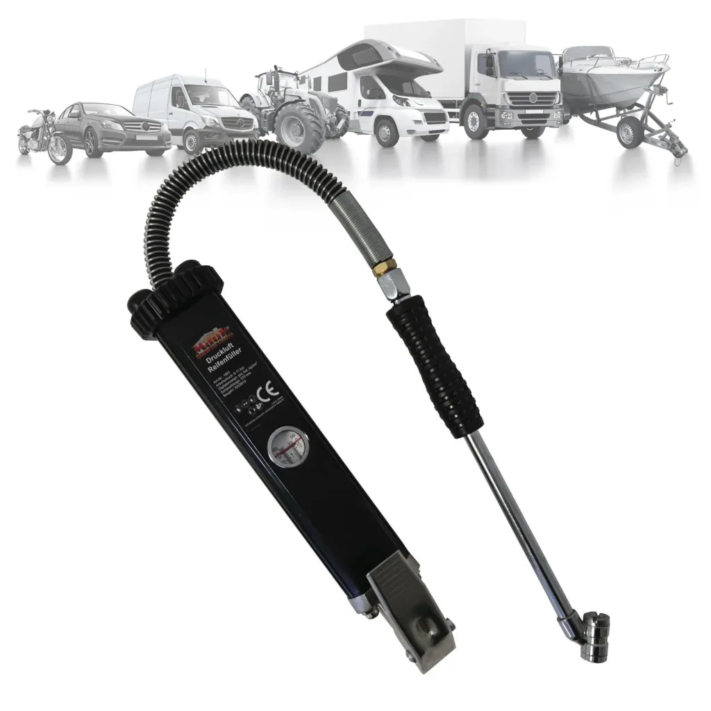 Pneumatic workshop tire inflator