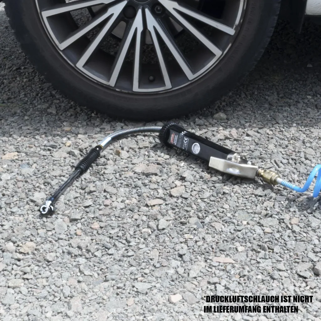 Pneumatic workshop tire inflator