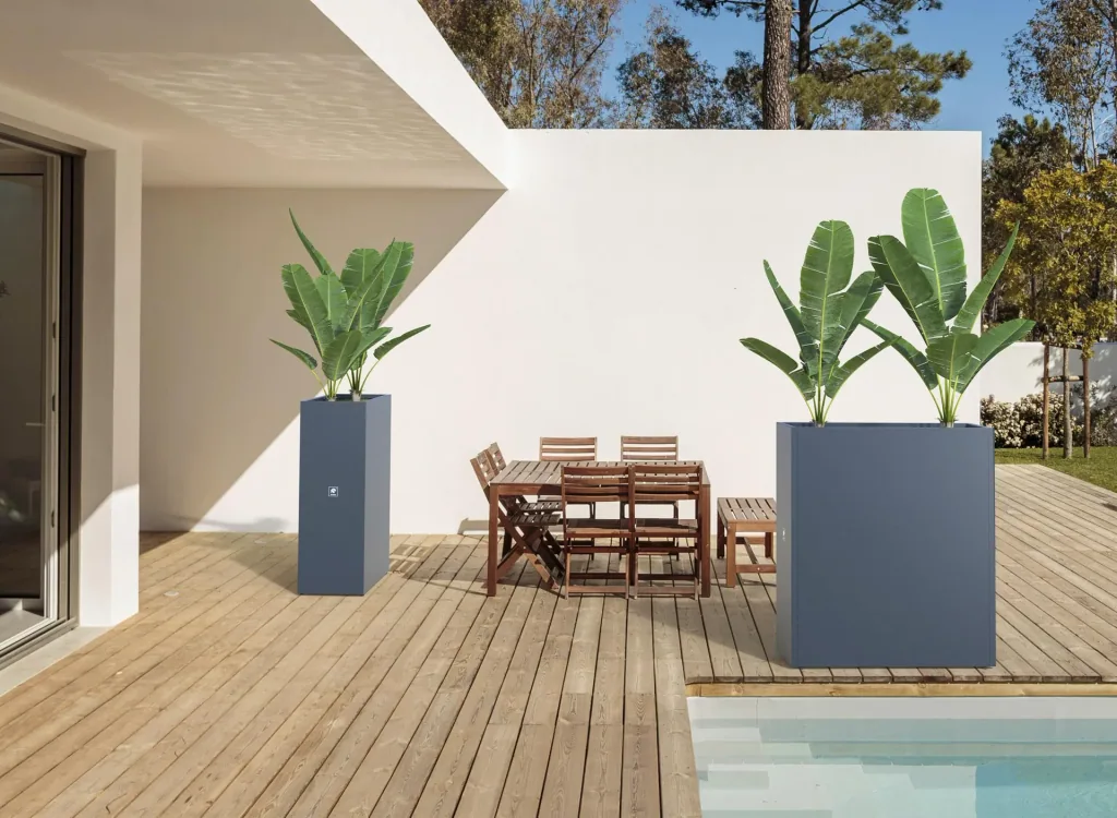Herstera Garden Cube plantenbak 100×40×115 cm antraciet