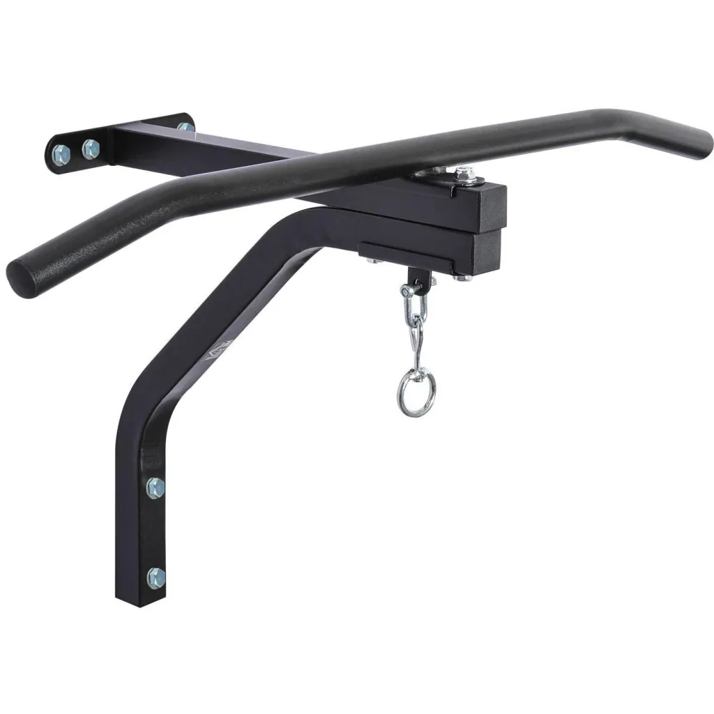 Punching bag holder with pull-up bar steel