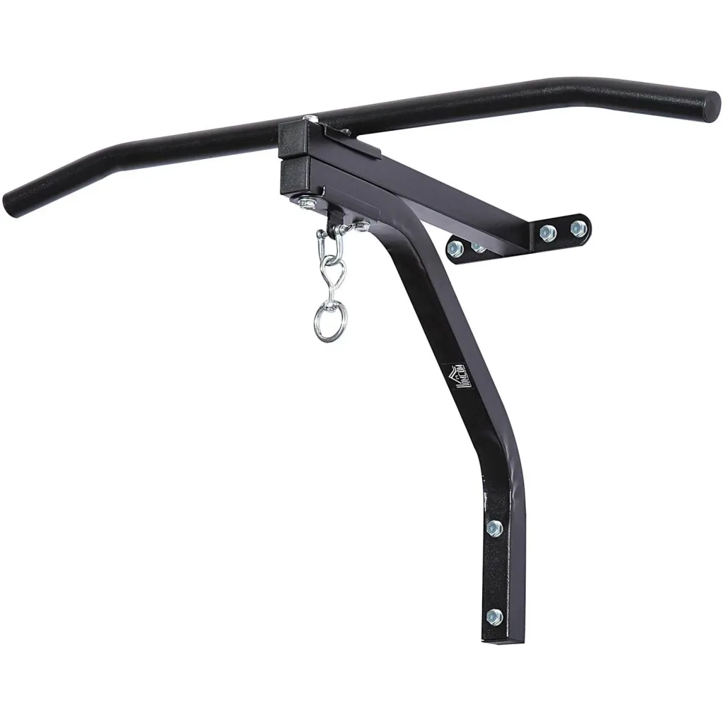 Punching bag holder with pull-up bar steel