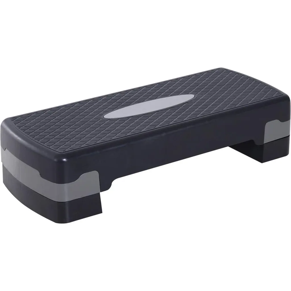 Height-adjustable step board black/grey