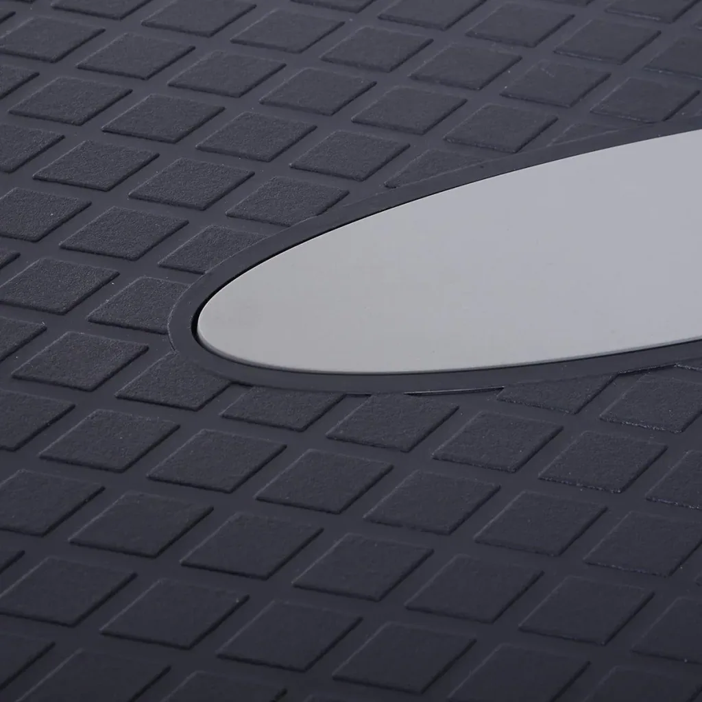 Height-adjustable step board black/grey