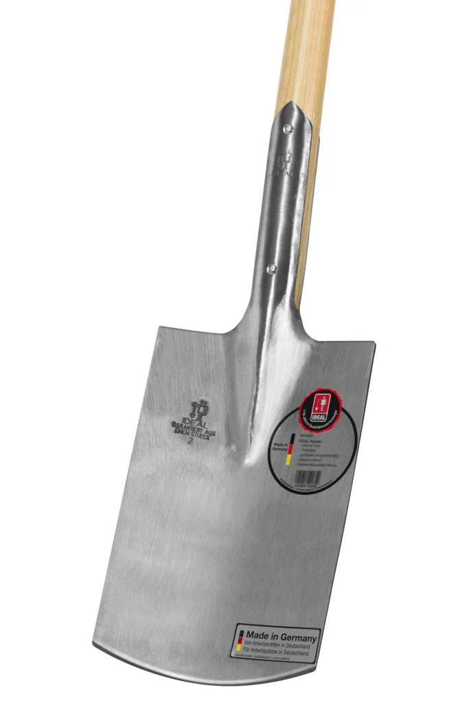 Spade, gardener's shape, size 2, polished, ash T-handle 85 cm