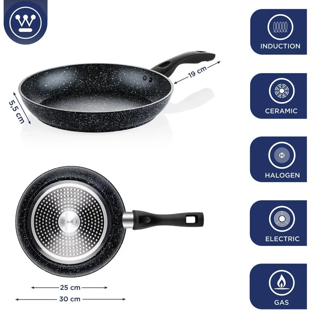 Frying pan Ø30 cm (12") Black Marble