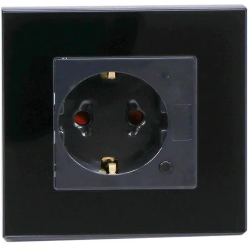 Smarthome VT-5134 WiFi Wall Socket - Black - 10A - 2200W - Works with Amazon Alexa and Google Home Assistant