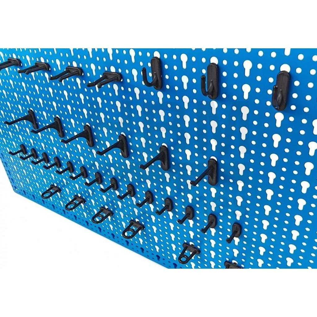 Steel tool wall with 36 hooks - 46x98 cm