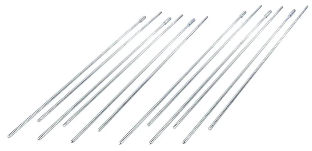 Plant stakes 6 pieces solid galvanized